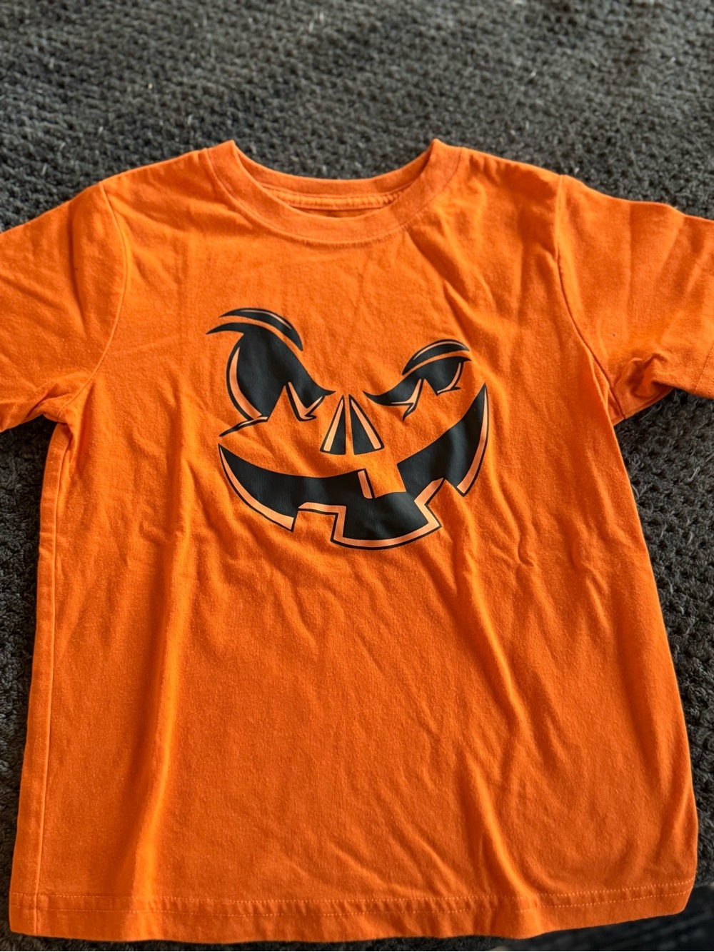 wonder nation Orange & Black Jack-O'-Lantern Tee